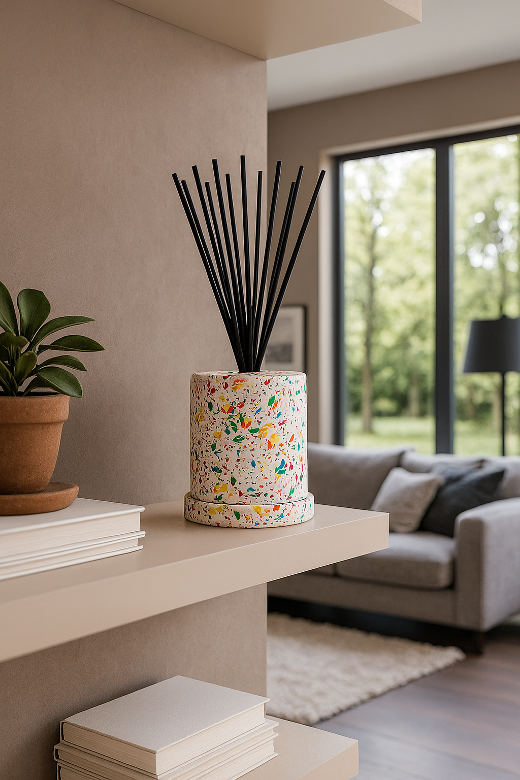 Terrazzo Reed Diffuser – 200ml | Handcrafted
