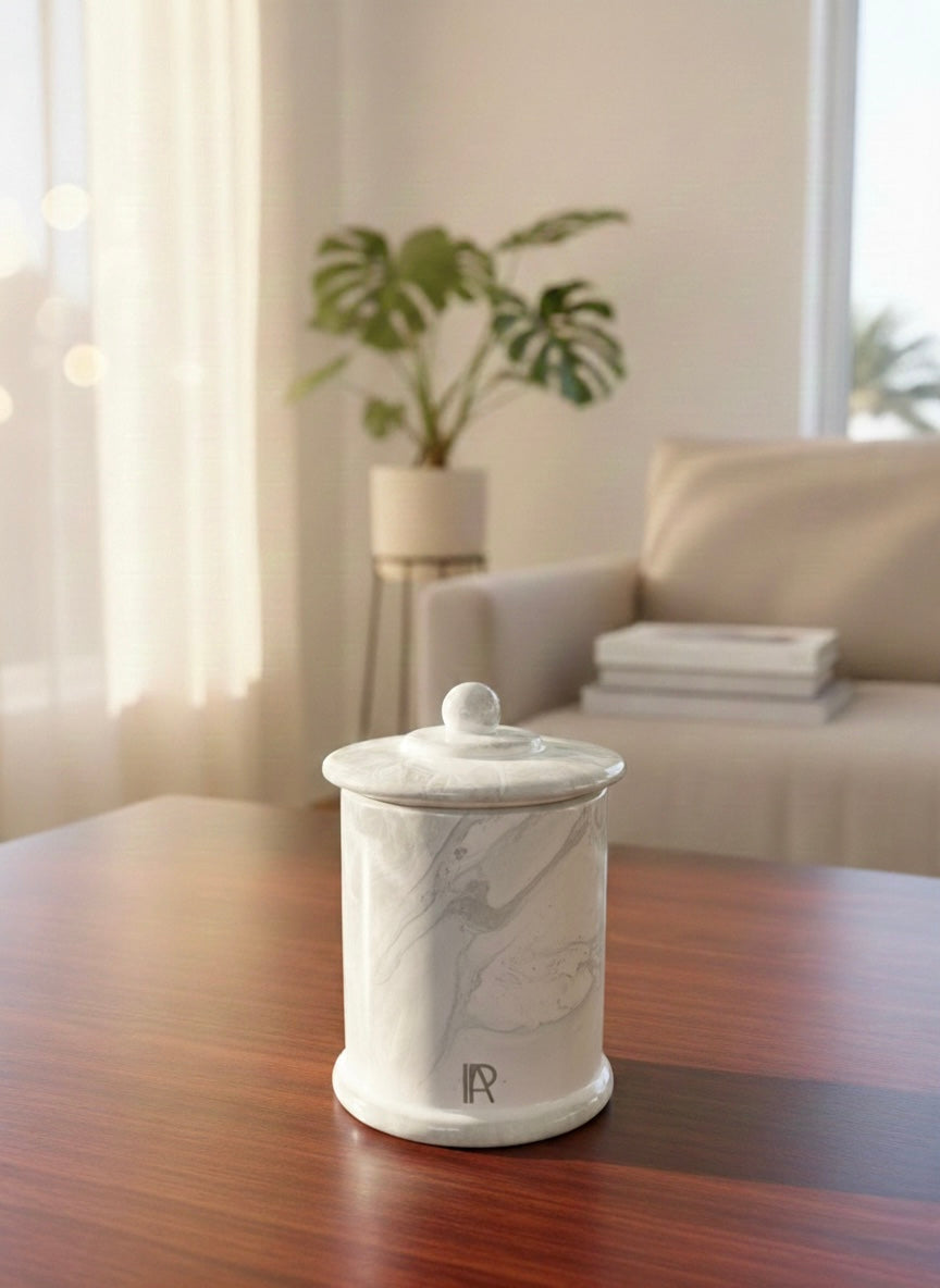 The Marbled Glass Collection: Luxury Scented Soy Candle