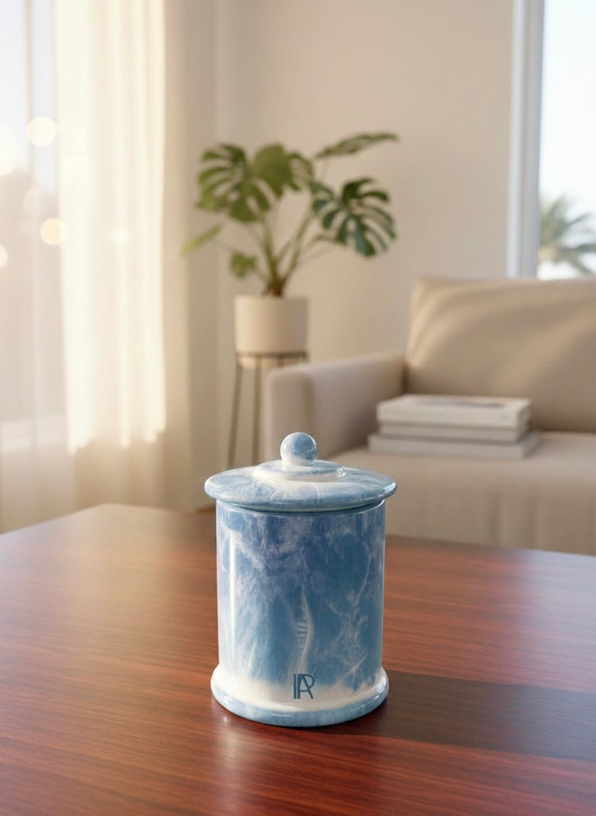 The Marbled Glass Collection: Luxury Scented Soy Candle