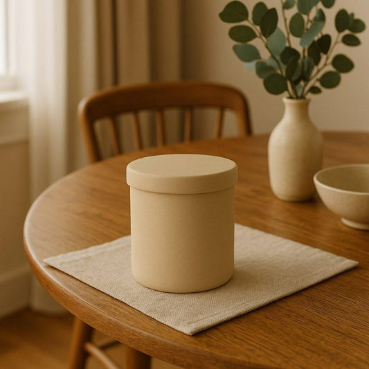 Handmade Jesmonite Candle Pot