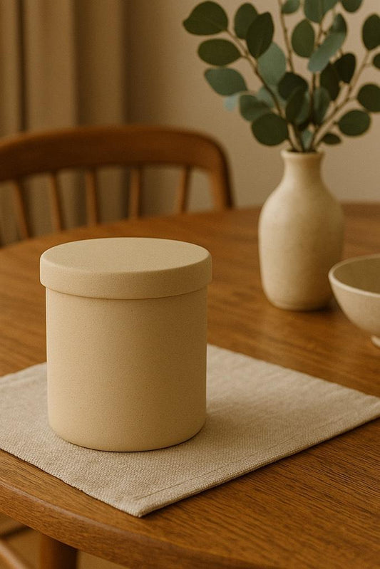 Handmade Jesmonite Candle Pot